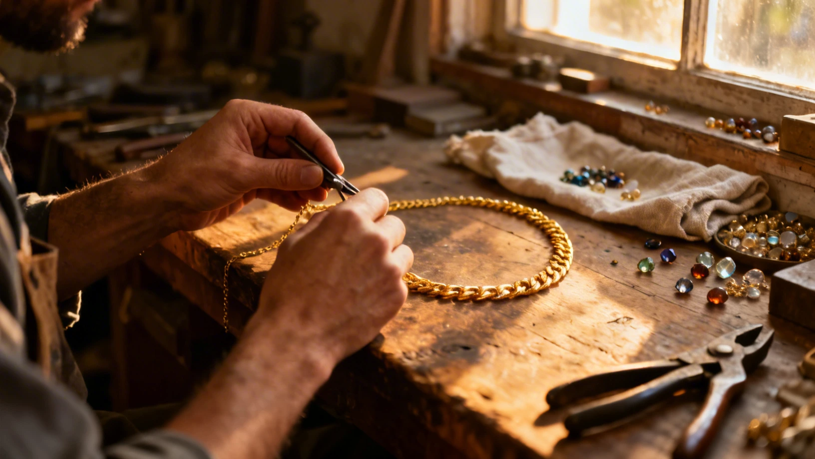 Artisan travaillant dans son atelier
